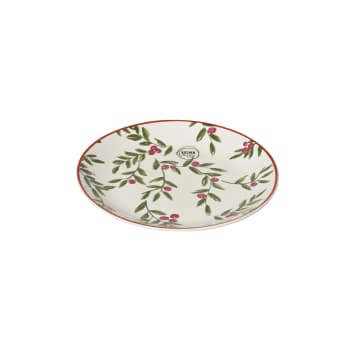 Plato de postre de porcelana con bayas Ø19,4 cm