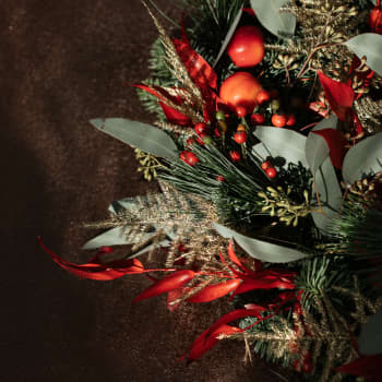 Navidad Tradicional - Corona natural