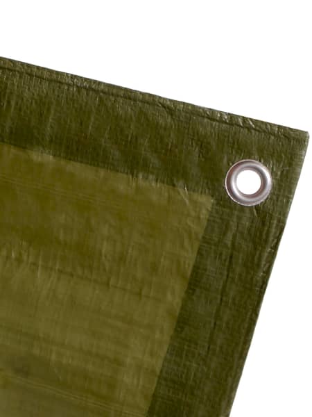 Toldo de protección reforzado verde