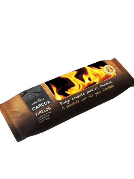 Tronco autoencendible para chimeneas