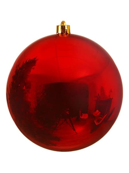 Bola de Navidad Roja Brillo Grande