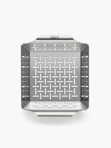 Cesta para asar Deluxe Weber® de acero inoxidable (pequeña)