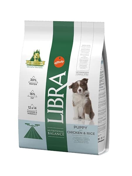 Libra puppy medium de pollo y arroz