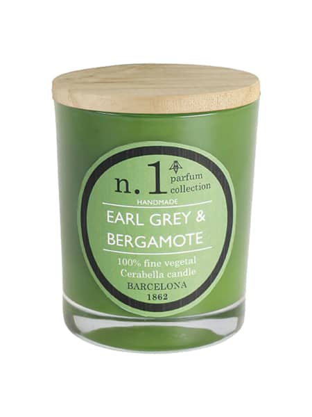 Vela perfumada en vaso n.1 earl grey & bergamote