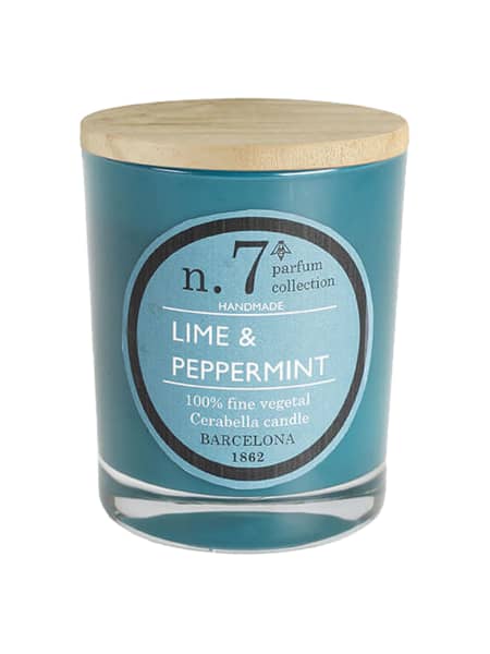 Vela perfumada en vaso n.7 lime & peppermint