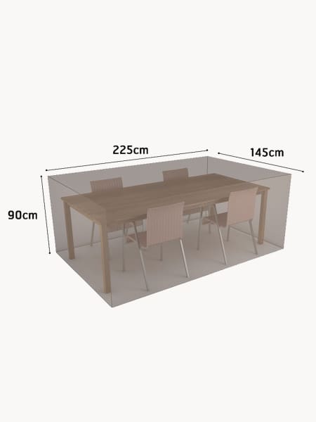 Funda Protectora para Conjunto de Mesa Rectangular y 4 Sillas 225x145x90 cm