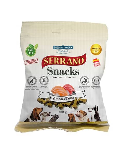 Serrano snacks de salmón y atún