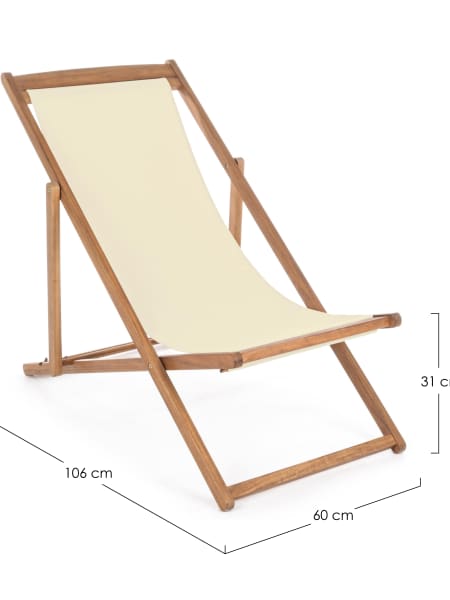 Silla hamaca plegable de madera