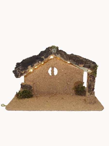 Portal de corcho para figuras de 8 cm para Belén