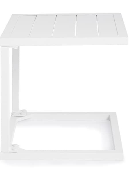 Mesa de jardín auxiliar Bizzotto HILDE blanca