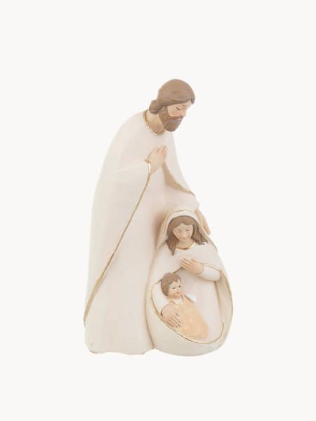Nacimiento decorativo blanco 23,5 cm para Belén