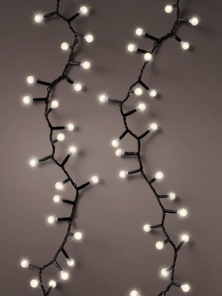 Luces de Navidad Cherry Compact twinkle Blanco 500 Leds (cable negro de 11m)