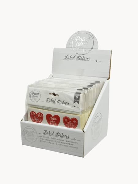 Pegatinas Adhesivas Corazones rojos (6 Unidades)