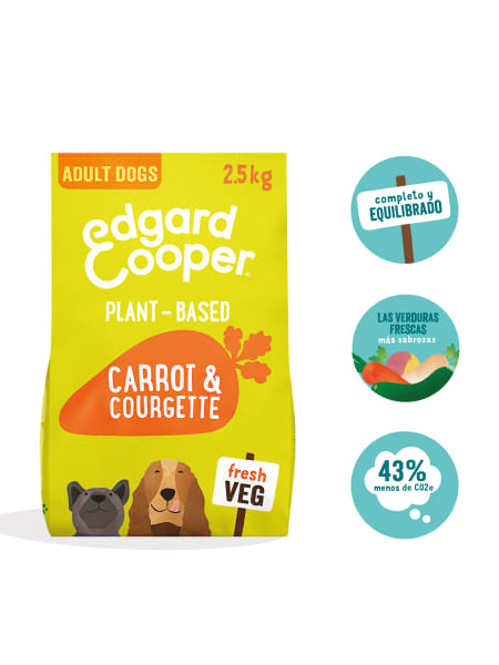 Pienso de zanahoria y calabacín crujientes para perros adultos Edgard&Cooper