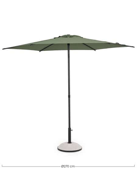 Sombrilla para jardín Bizzotto SAMBA antracita/oliva