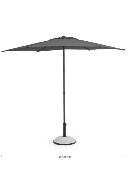 Sombrilla para jardín Bizzotto SAMBA antracita/gris