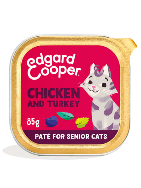 Paté de pollo y pavo (para gato senior) Edgard&Cooper