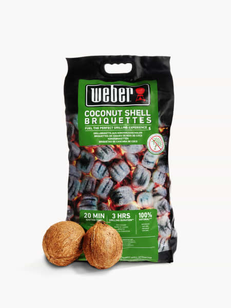 Briquetas Weber® de cáscara de coco (4 Kg)