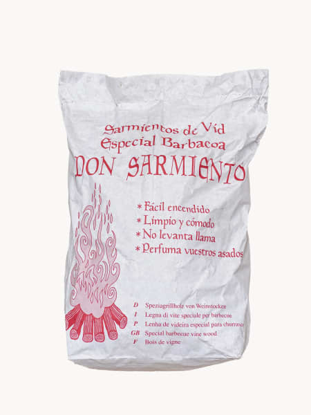 Sarmiento de vid para barbacoa