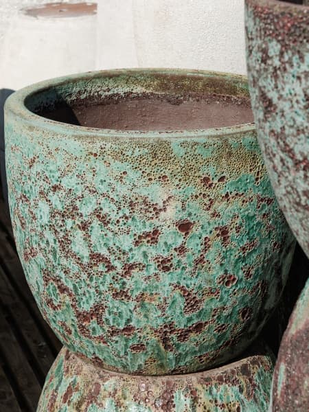 Maceta Fronda Angkor verde bruma (Campana)