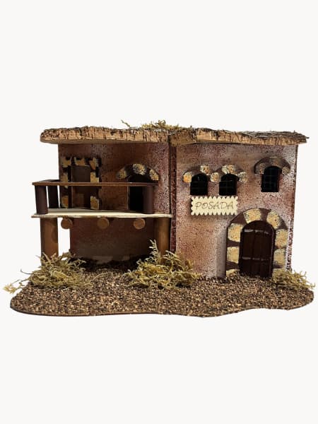 Casa de corcho pequeña para Belén