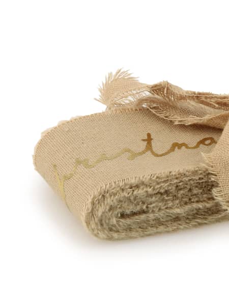 Cinta de Algodón Beige 3.5 cm x 5 m
