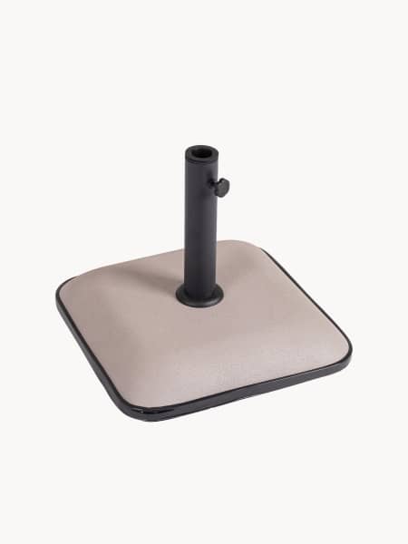 Soporte para Sombrilla universal de cemento cuadrado café Bizzotto