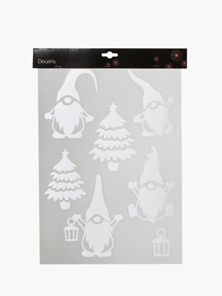 Set 3 Pegatinas Blancas de Navidad (Noel, Copo, Jengibre) Kaemingk