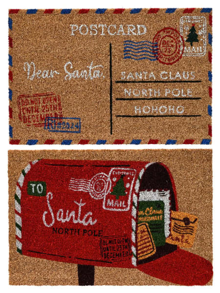 Felpudo Rectangular Navideño con Diseño Festivo 'Santa Claus'