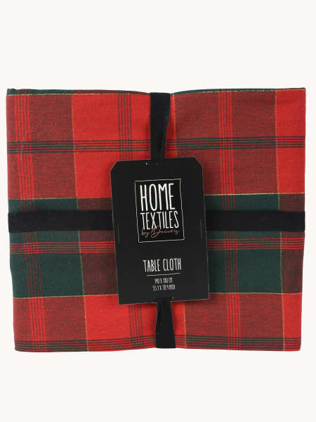 Mantel de Estilo Escocés en rojo y verde