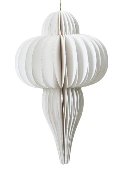 Adorno Colgante de Papel Estilo Origami blanco