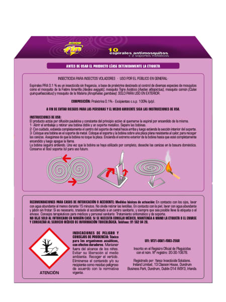 Espirales Antimosquitos (10 uds) Flower