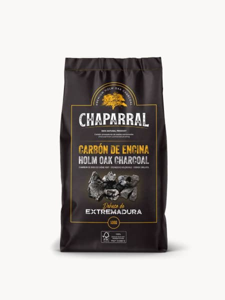 Carbón vegetal para Barbacoa Encina Chaparral