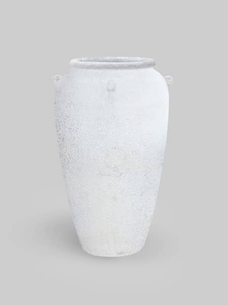 Maceta Fronda Angkor blanco (Tinaja Kamon)