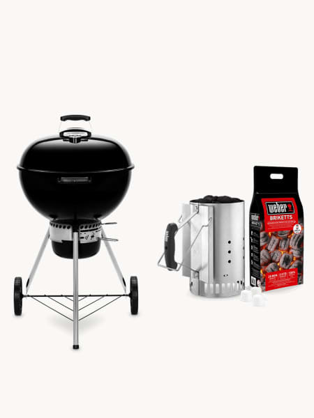 Pack Barbacoa Original Kettle® E-5730 Barbacoa de carbón Ø57 cm + Kit Chimenea