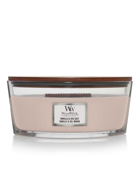 Vela perfumada WoodWick Core Vanilla & Sea Salt (Ellipse)