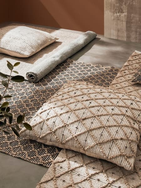 Alfombra Chander blanco y natural Bizzotto