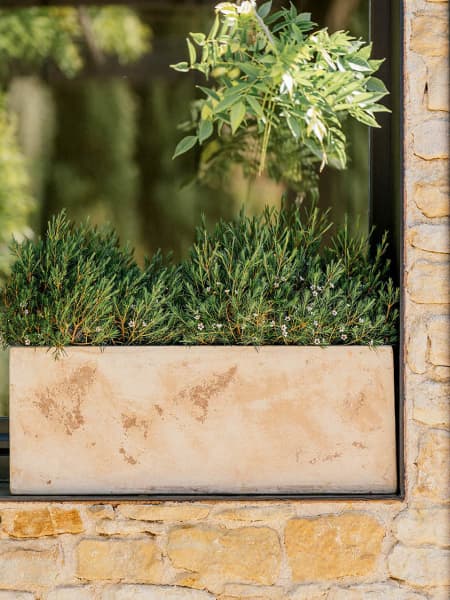 Maceta de Barro Delta Jardinera Cúbica Antic - Herstera