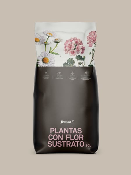 Sustrato para plantas con flor de exterior Fronda