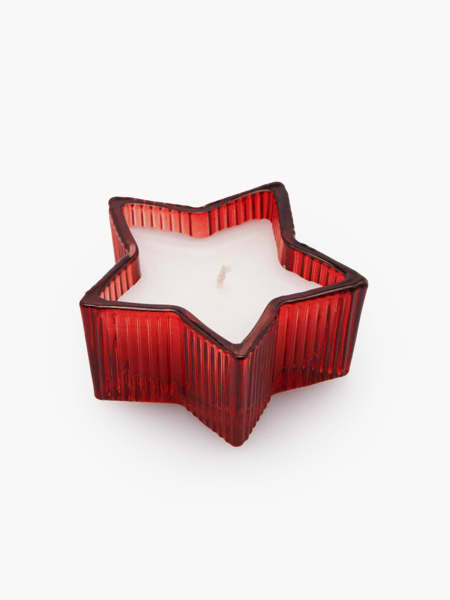 Vela estrella roja Ø13,5 cm