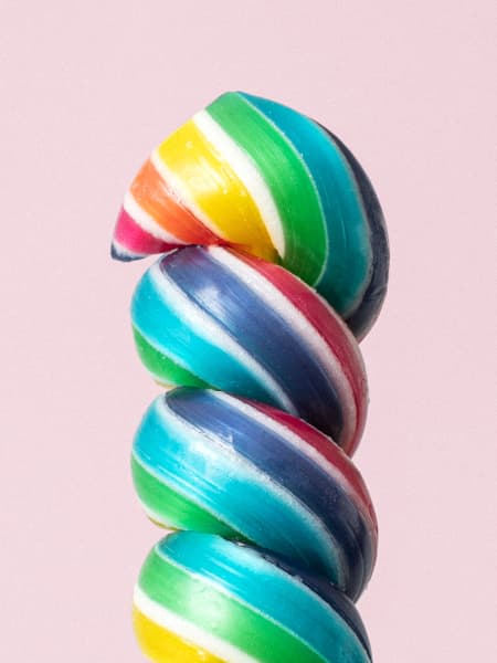 Piruleta espiral colores