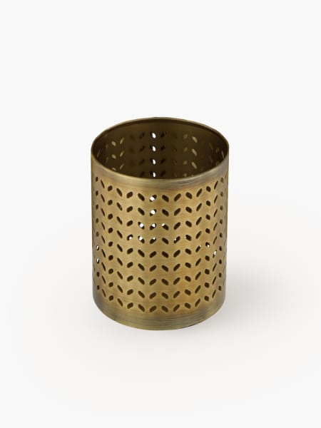 Portavelas metal cobre 20,5 cm (tamaño grande)