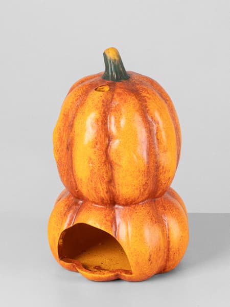 Portavelas Calabaza Cerámica - Especial Halloween