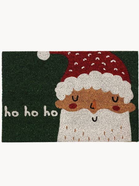 Felpudo de Navidad Santa "Ho Ho Ho" Verde 40x60 cm
