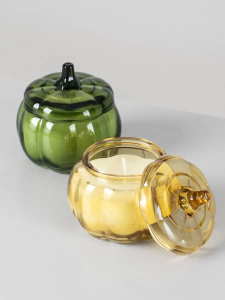 Vela Perfumada Mica de Cristal (Calabaza con tapa)