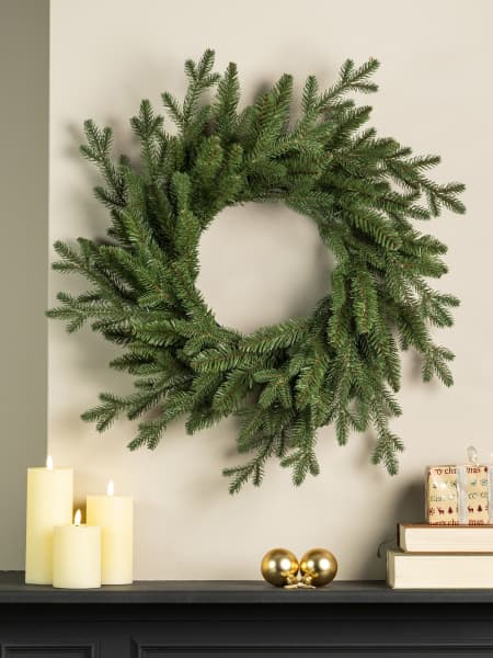 Corona artificial de Navidad Greenhill verde Ø 50 cm