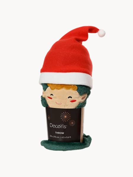 Manta de Noel/Elfo Roja/Verde Surtido 70x100 cm (8 cm de grosor)