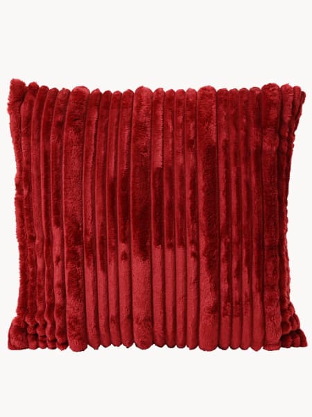 Cojín de Rayas Suave Burgundy 45 x 45 cm