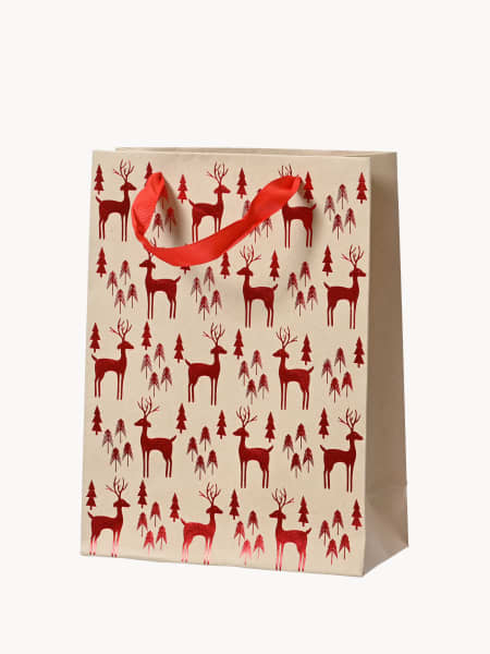 Bolsa de regalo motivos rojos surtido 26x10x32 cm