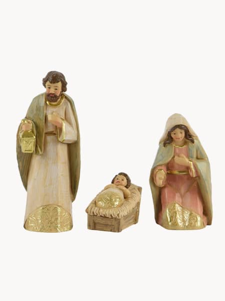 Nacimiento dorado 8 figuras 20 cm para Belén